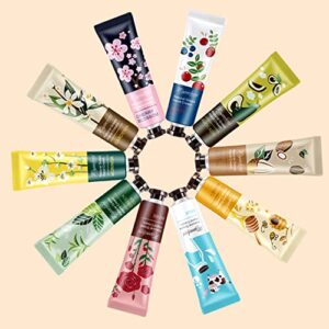 5 Pack Hand Cream For Chapped Hands,Natural Botanical Fragrance Hand Lotion,Mini Hand Cream For Working Dry Hands,Moisturizing Travel Size Hand Cream Set with Natural Botanical For Women-30ml（Fruity）