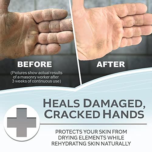 WORKMAN'S FRIEND Barrier Skin Cream - Heals Cracked Hands - Moisturizer and Protectant from Chemicals & Plant Oils - 2.2 ounce