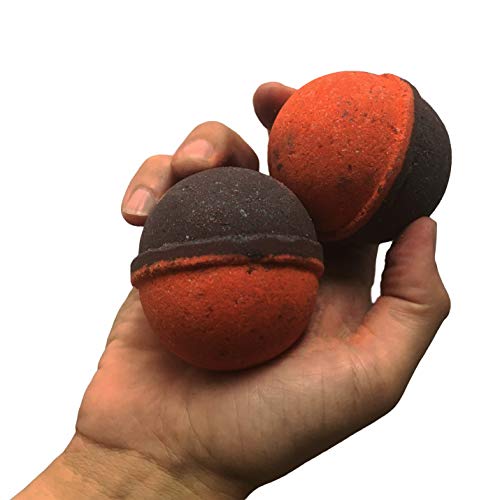 Certified Smart Ass Bath Bombs - XL Black and Red Fizzers for Adults - Handcrafted, Made in America, 2 Count