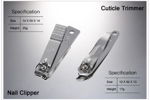 Korean Nail Clipper! World No. 1. Three Seven (777) Premium Quality Gift Travel Manicure Grooming Kit Nail Clipper Set Made in Korea, Since 1975 (920BC)