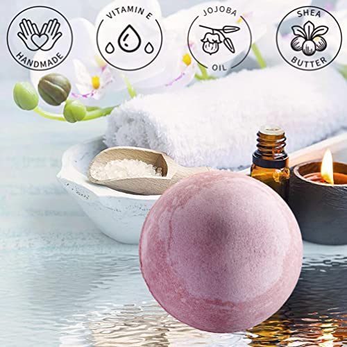 Birthday Gifts for Men, Bath Bombs Gift, Extra Large Sandalwood Handmade Bath Bomb with Shea & Coco Butter Dry Skin Moisturize, Bath and Body Grooming Self Care 7oz Natural Spa Bubble Bath Fizzy