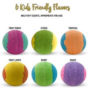 Bath Bombs for Kids with Toys Inside - Organic Bubble Bath Fizzies with Superhero Toy Surprises - Gentle and Kids Friendly Organic Bubble Bath Fizzy, Birthday, Easter Basket Gift for Girls and Boys