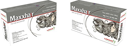 06 Boxes + Free 1 - Maxxhair Help for Hair Strong, Enhances The Health of The Hair - Thuốc Mọc Tóc Maxx Hair-Ship from USA time 7-14 Days