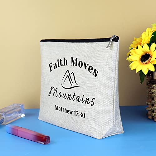 Inspirational Gifts for Women Makeup Bag Religious Gift Cosmetic Bag Religious Faith Gift for Girls Her Encouragement Gift Birthday Gift for Daughter Niece Sister Friend Make Up Travel Pouch