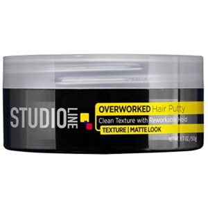l’oreal paris studio line overworked hair putty, 1.7 ounce (pack of 5)