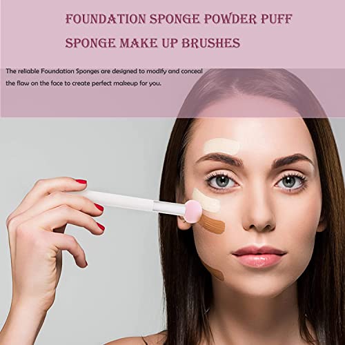 SALOCY Mushroom Powder Puff,6 Pieces Foundation Sponge Powder Puff Sponge Make Up Brushes, Concealer Brush Sponge for Women Girls…