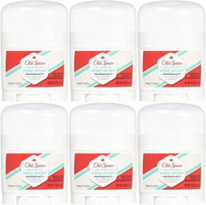 old spice high endurance antiperspirant deodorant, pure sport, travel size 0.5 ounce (pack of 6)