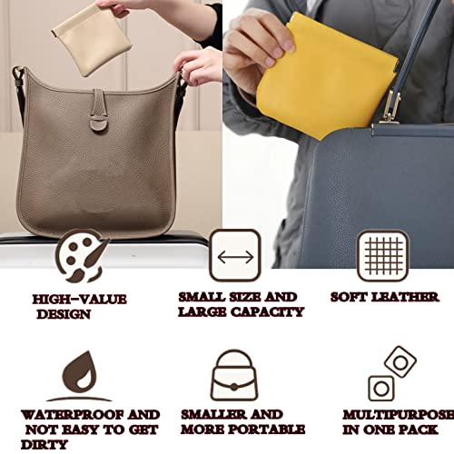 Lambskin Pocket Cosmetic Bag, Pocket Cosmetic Bag, Portable Make Up Bags for Women Waterproof Mini Multifunctional Storage Bag Makeover Bag Travel Storage, for Cosmetics, Headphones