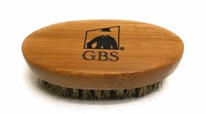 g.b.s beard brush boar bristle for men wooden made with firm bristles for grooming and soften your facial hair- professional beard brush for stylish beard