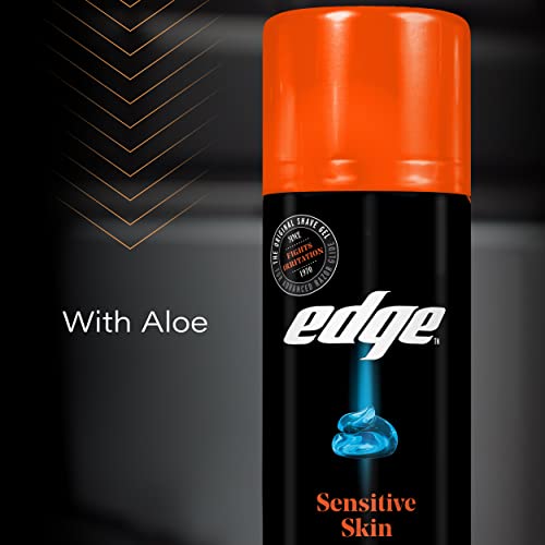 Edge Sensitive Skin Shaving Gel Twin Pack, 2 x 198g