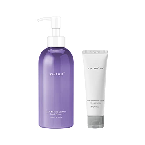 Kimtrue Body Lotion with Hyaluronic Acid 300ml & Hand Cream for dry hands with Niacinamide and 2% Tranexamic acid