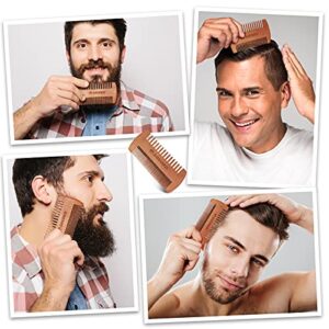 Beard Brush, 100% Boar Bristle Black Walnut Wood Beard Comb Brush for Men To Tame and Soften Your Facial Hair