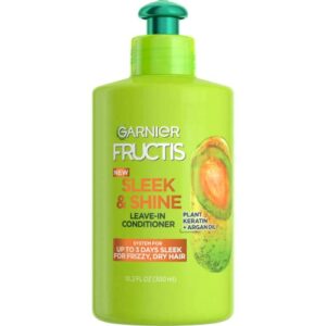 garnier fructis sleek and shine intensely smooth leave-in conditioning cream, 10.2 fluid ounce