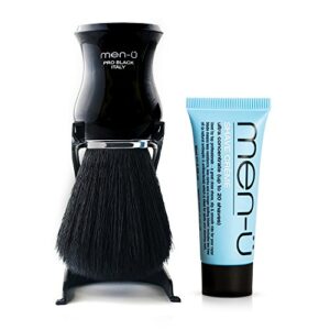 men-u pro black shaving brush and shave creme kit