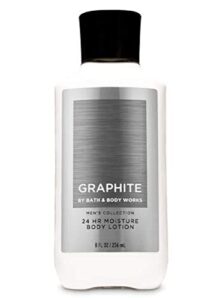 bath and body works, signature collection body lotion graphite for men, 8 ounce