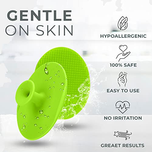 4 Pack Silicone Face Scrubbers, Face Brush, Face Cleansing Brush, Face Scrub Brush, Face Cleanser, Facial Scrubber Exfoliating Face Scrubber for Women Face Wash Brush Face Exfoliator Tool Facial Brush