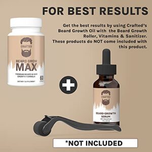 Beard Growth Pills | Beard Growth Vitamins | Beard Growth Supplement | Biotin & Collagen | Beard Pills | Beard Vitamins for All Hair Types | Beard Growth Biotin (1 Pack)