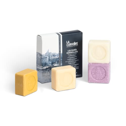 La Corvette, gift box set - 4x125g Marseille soaps