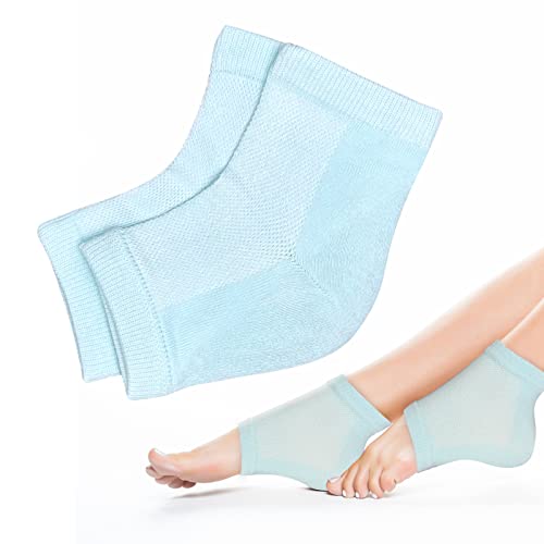 Sptcckare Moisturizing Socks Lotion Gel for Dry Cracked Heels, Spa Gel Socks Humectant Moisturizer Heel Balm Foot Treatment Care Heel Softener Sock (1 Pair)