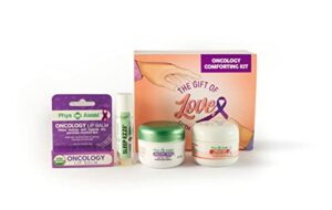 physassist – comfort kit for chemo & radio patient the gift of love, faith & support. 2-1.5 oz face and body cream plus lip balm & roll-on