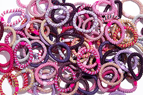 L. Erickson Grab & Go Ponytail Holders, Bejeweled, Set of Fifteen - Exceptionally Secure with Gentle Hold