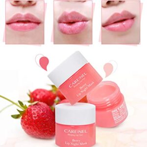 Lip Sleeping Mask 5g (3 Set) - Korean Beauty Maintaining moist lips all day long, Lip gloss and Moisturizers Cream Long lasting, Night Treatments Lip balm (B+L+P)