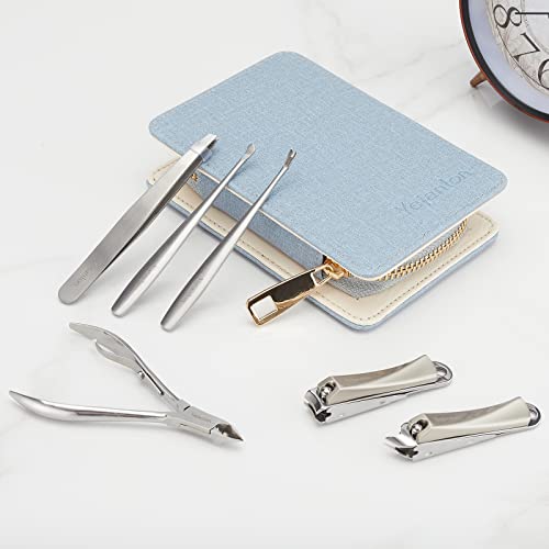 Large Nail Clippers for Thick Nails, Suitable for Men, Women, Seniors, Adults with ingrown or Thick Nails. Professional 6 in 1 Stainless Steel toenail and fingernail Clipper Set