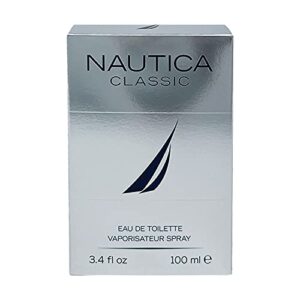 nautica classic eau de toilette spray for men 3.4 oz/100 ml