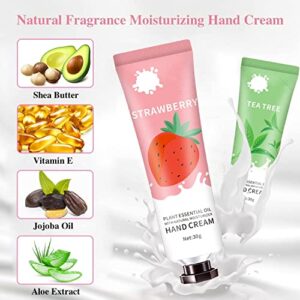 QUNGCO 10 Pack Hand Cream Gift Set Hand Lotion for Dry Cracked Hands,Natural Hand Care Moisturizing Lotion Travel Size Hand Lotion For Body & Dry Skin,Small Hand Lotion Bulk Gifts for Women