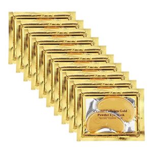 25 pairs gold eye mask power crystal gel collagen masks, great for anti aging, dark circles & puffiness