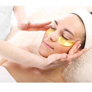 25 Pairs Gold Eye Mask Power Crystal Gel Collagen Masks, Great For Anti Aging, Dark Circles & Puffiness