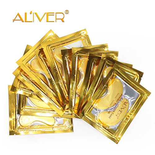 25 Pairs Gold Eye Mask Power Crystal Gel Collagen Masks, Great For Anti Aging, Dark Circles & Puffiness