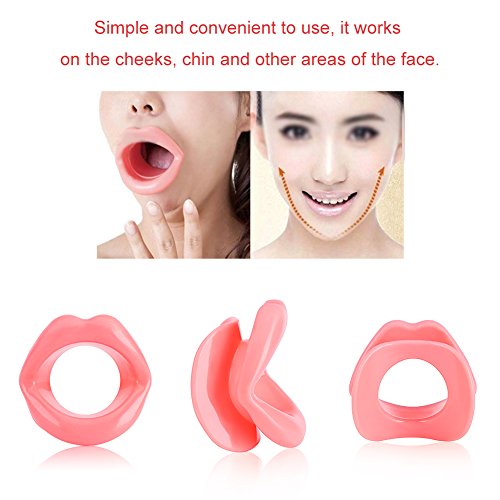 Silicone Face Slimmer Mouth Tightener Rubber Anti-wrinkle Anti-aging Mouth Muscle Tightener Face Exercise Lips Trainer Face-lift Beauty Tool, Face Exerciser, Facial Yoga for Skin Tighten Firm