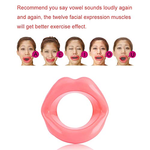 Silicone Face Slimmer Mouth Tightener Rubber Anti-wrinkle Anti-aging Mouth Muscle Tightener Face Exercise Lips Trainer Face-lift Beauty Tool, Face Exerciser, Facial Yoga for Skin Tighten Firm