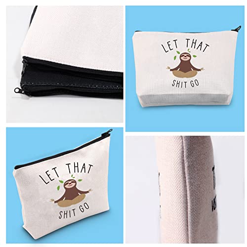 Novelty Makeup Cosmetic Bag Organizer Pouch Let That Shit Go (LET THAT SHIT GO bag)