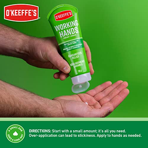 O'Keeffe's Working Hands Hand Cream, 7 Ounce (198g) Tube, (Pack of 2)