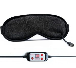 heated eye mask, usb eye mask for dry eyes with temperatur 105°f 115°f 125°f, far infrared therapy