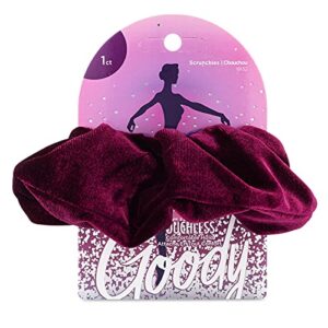 goody holiday ball xl scrunchies, velvet ouchless comfortable hold hair accessories for men, women, boys & girls to style with ease & keep your hair secured for all hair types, purple, 3 count