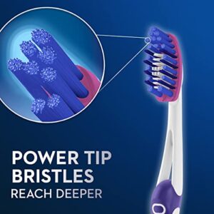 Oral-B 3D White Pro-Flex Stain Eraser Toothbrushes, Medium, 2 Count
