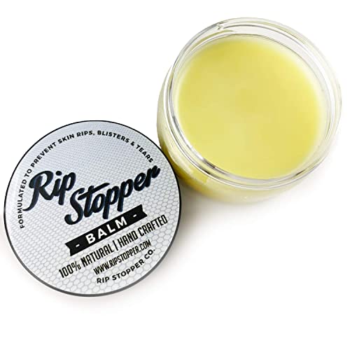 Rip Stopper Balm for Gymnastics 2oz | Athlete Hand Care Helps Repair Skin Rips, Tears and Prevent Blisters | 100% Natural | Promote Healing Damaged, Dry or Cracked Hand & Finger Skin