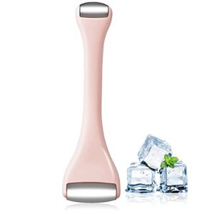 mini eye ice roller for eye puffiness, facial ice roller and mini eye roller 2 in 1, eye massager for migraine relief, tighten pores, under-eye relief, pain relief, reduce wrinkle puffy for arms legs