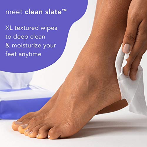 Barefoot Scientist Clean Slate Textured Cleansing Towelettes, Extra-Large, Extra-Strong Foot Disinfecting Wipes