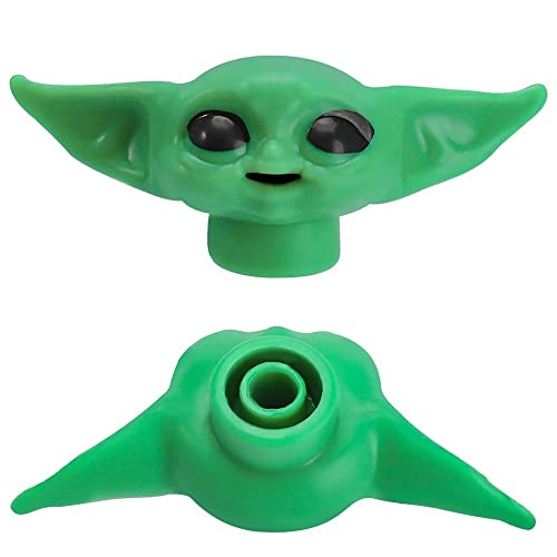 2022 New Baby Yoda Toothpaste Cap Yoda Toothpaste Hat Dispenser Baby Yoda Toothpaste Topper Toothpaste Squeezer for Children and Adults Catoon Funny Toy Model Bathroom Supplies Decorations Kids Gift