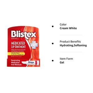 BLISTEX Medicated Lip Ointment, 0.21 Oz (Pack of 3)