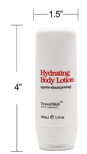 Travelwell Hotel Travel Size Guest Body Lotion 1.0 Fl Oz/30ml, Individually Wrapped 50 Bottles per Box | Travel Size Toiletries | Hotel Toiletries Bulk Set