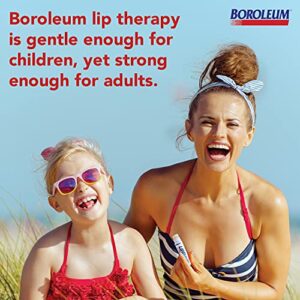 Natural Lip Balm by Boroleum | Best Chapped Lip Moisturizer for Dry Cracked Lips | All Natural Ingredients for Men Women and Kids | 4.25 gr. Tubes, 2 Lip Balms Per Pack