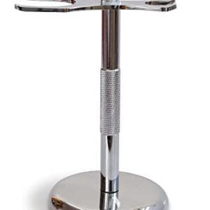 Bevel Safety Razor & Shaving Brush Display Stand with Non Slip Base, Dual Shave Stand Designed to Prevent Water Damage, Improve Hygiene and Protect Shaving Kit