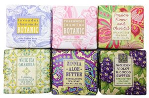 spring garden bloom flower shea butter soap gift set