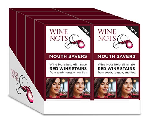 Wine Nots Wine Stain Remover Tablets Brighten Your Smile Prevents Wine Stained Lips and Teeth Pack of 12