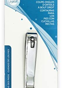 Denco Straight Cut Toenail Clipper,Silver,1 Count (Pack of 1),3559N